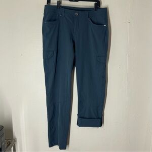 KUHL Women's FreeFlex Roll-Up Pants Blue Rainstorm Size 10